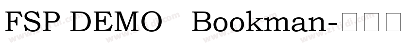 FSP DEMO   Bookman字体转换
